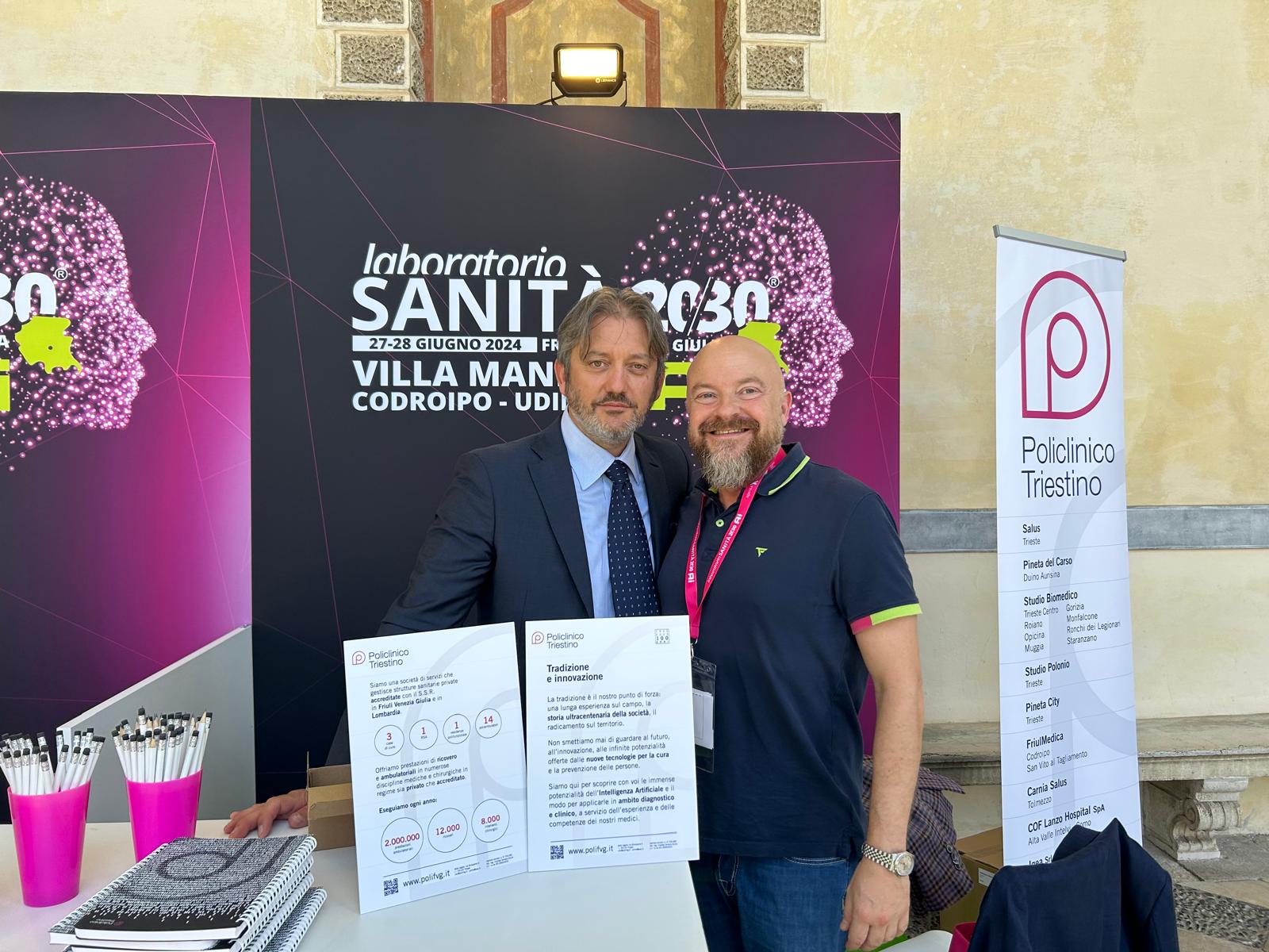 Il dott. Enrico Musso e il dr. Giuliano Pesel